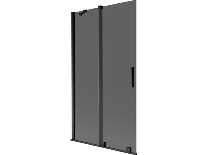 Mexen Velar 2-krídlová posuvná vaňová zástena 100 x 150 cm, grafitová, čierna - 896-100-000-41-70