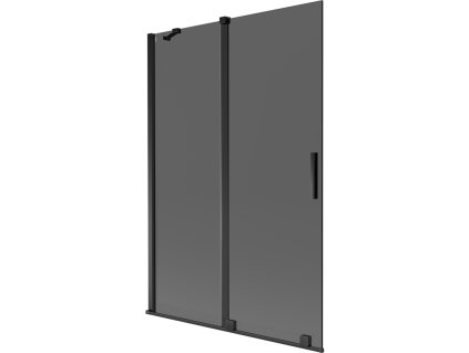 Mexen Velar 2-krídlová posuvná vaňová zástena 120 x 150 cm, grafitová, čierna - 896-120-000-41-70