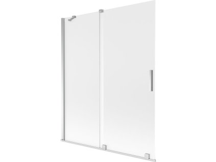 Mexen Velar 2-krídlová posuvná vaňová zástena 140 x 150 cm, matná, chróm - 896-140-000-31-01