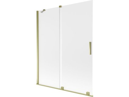 Mexen Velar 2-krídlová posuvná vaňová zástena 140 x 150 cm, matná, zlatá - 896-140-000-31-50