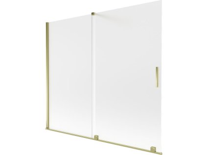 Mexen Velar 2-krídlová posuvná vaňová zástena 180 x 150 cm, matná, zlatá - 896-180-000-31-50