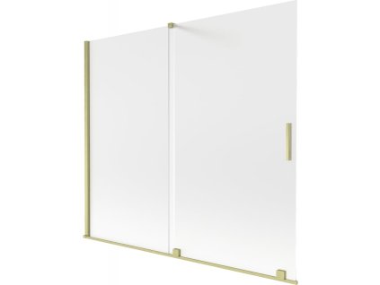 Mexen Velar 2-krídlová posuvná vaňová zástena 180 x 150 cm, matná, brúsené zlato - 896-180-000-31-55