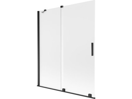 Mexen Velar 2-krídlová posuvná vaňová zástena 140 x 150 cm, matná, čierna - 896-140-000-31-70