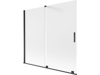 Mexen Velar 2-krídlová posuvná vaňová zástena 170 x 150 cm, matná, čierna - 896-170-000-31-70