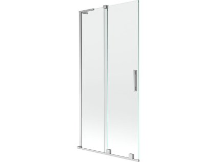 Mexen Velar L 2-krídlová posuvná vaňová zástena 95 x 150 cm, transparentná, chróm - 896-095-003-01-01