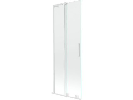 Mexen Velar L posuvná 2-krídlová vaňová zástena 70 x 150 cm, transparentná, biela - 896-070-003-01-20