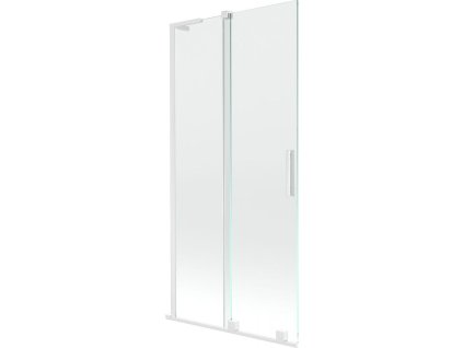 Mexen Velar L 2-krídlová posuvná vaňová zástena 95 x 150 cm, transparentná, biela - 896-095-003-01-20
