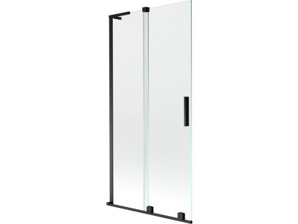 Mexen Velar L 2-krídlová posuvná vaňová zástena 95 x 150 cm, transparentná, čierna - 896-095-003-01-70