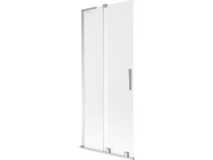 Mexen Velar L posuvná 2-krídlová vaňová zástena 80 x 150 cm, matná, chróm - 896-080-003-31-01