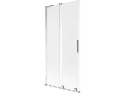 Mexen Velar L posuvná 2-krídlová vaňová zástena 90 x 150 cm, matná, chróm - 896-090-003-31-01