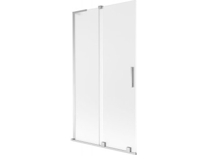 Mexen Velar L posuvná 2-krídlová vaňová zástena 100 x 150 cm, matná, chróm - 896-100-003-31-01