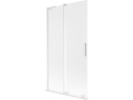 Mexen Velar L posuvná 2-krídlová vaňová zástena 100 x 150 cm, matná, biela - 896-100-003-31-20