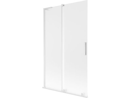 Mexen Velar L posuvná 2-krídlová vaňová zástena 110 x 150 cm, matná, biela - 896-110-003-31-20