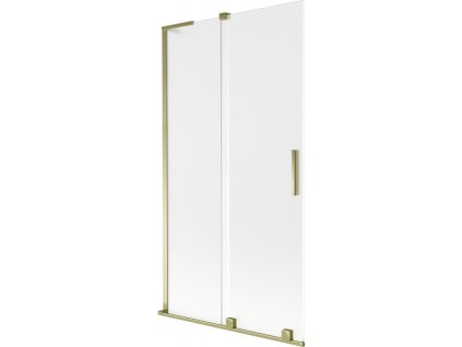 Mexen Velar L posuvná 2-krídlová vaňová zástena 100 x 150 cm, matná, zlatá - 896-100-003-31-50