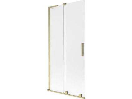 Mexen Velar L posuvná 2-krídlová vaňová zástena 90 x 150 cm, matná, brúsené zlato - 896-090-003-31-55