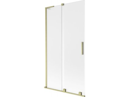 Mexen Velar L posuvná 2-krídlová vaňová zástena 100 x 150 cm, matná, brúsené zlato - 896-100-003-31-55