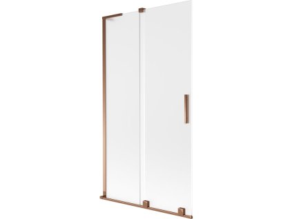 Mexen Velar L posuvná 2-krídlová vaňová zástena 100 x 150 cm, matná, ružové zlato - 896-100-003-31-60