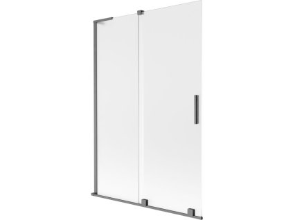 Mexen Velar L posuvná 2-krídlová vaňová zástena 120 x 150 cm, matná, pištoľovo sivá kartáčovaná - 896-120-003-31-66