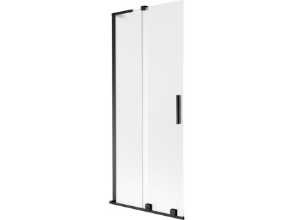 Mexen Velar L posuvná 2-krídlová vaňová zástena 85 x 150 cm, matná, čierna - 896-085-003-31-70
