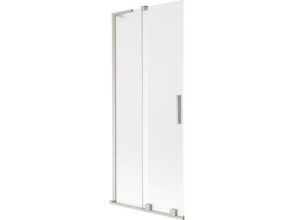Mexen Velar L posuvná 2-krídlová vaňová zástena 85 x 150 cm, matná, brúsený nikel - 896-085-003-31-97