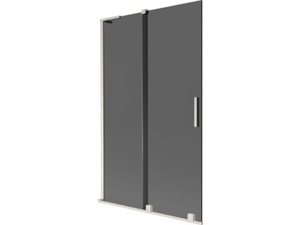 Mexen Velar L posuvná 2-krídlová vaňová zástena 110 x 150 cm, grafitová, brúsený nikel - 896-110-003-41-97