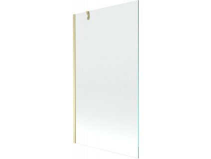 Mexen Next 1-krídlová vaňová zástena 100 x 150 cm, transparentná, brúsené zlato - 895-100-000-00-00-55