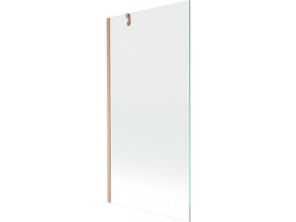 Mexen Next 1-krídlová vaňová zástena 90 x 150 cm, transparentná, brúsená meď - 895-090-000-00-00-65