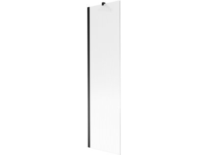 Mexen Next 1-krídlová vaňová zástena 50 x 150 cm, pruhovaná, čierna - 895-050-000-00-09-70