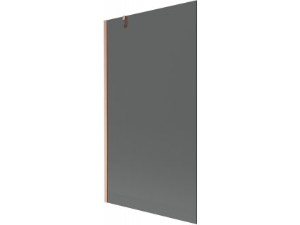 Mexen Next 1-krídlová vaňová zástena 100 x 150 cm, grafit, brúsená meď - 895-100-000-00-40-65
