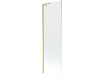 Mexen Next L 1-krídlová vaňová zástena 60 x 150 cm, transparentná, brúsené zlato - 895-060-000-03-00-55