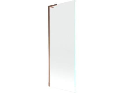 Mexen Next L 1-krídlová vaňová zástena 70 x 150 cm, transparentná, ružové zlato - 895-070-000-03-00-60