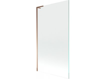 Mexen Next L 1-krídlová vaňová zástena 100 x 150 cm, transparentná, ružové zlato - 895-100-000-03-00-60