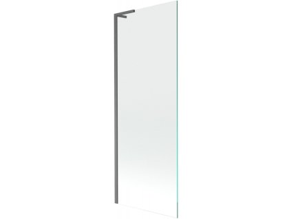 Mexen Next L 1-krídlová vaňová zástena 70 x 150 cm, transparentná, pištoľovo šedá kartáčovaná - 895-070-000-03-00-66