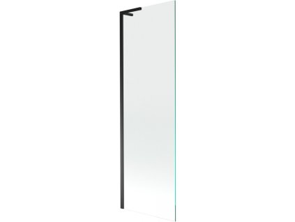 Mexen Next L 1-krídlová vaňová zástena 60 x 150 cm, transparentná, čierna - 895-060-000-03-00-70