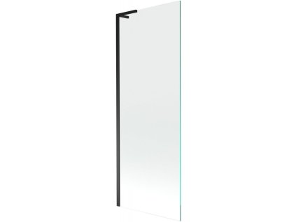 Mexen Next L 1-krídlová vaňová zástena 70 x 150 cm, transparentná, čierna - 895-070-000-03-00-70