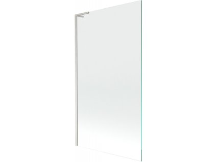 Mexen Next L 1-krídlová vaňová zástena 100 x 150 cm, transparentná, brúsený nikel - 895-100-000-03-00-97