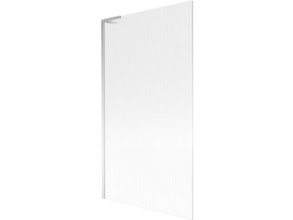 Mexen Next L 1-krídlová vaňová zástena 100 x 150 cm, pruhovaná, chróm - 895-100-000-03-09-01