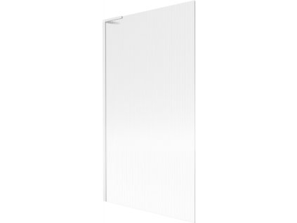 Mexen Next L 1-krídlová vaňová zástena 100 x 150 cm, pruhovaná, biela - 895-100-000-03-09-20