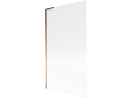 Mexen Next L 1-krídlová vaňová zástena 100 x 150 cm, pruhovaná, ružové zlato - 895-100-000-03-09-60