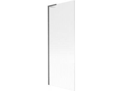 Mexen Next L 1-krídlová vaňová zástena 70 x 150 cm, pruhovaná, pištoľovo sivá kartáčovaná - 895-070-000-03-09-66