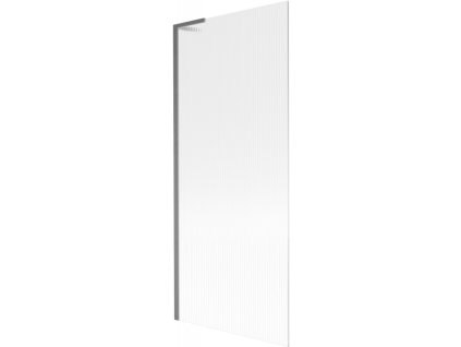 Mexen Next L 1-krídlová vaňová zástena 80 x 150 cm, pruhovaná, pištoľovo sivá kartáčovaná - 895-080-000-03-09-66