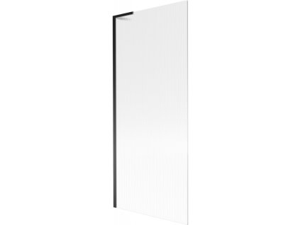 Mexen Next L 1-krídlová vaňová zástena 80 x 150 cm, pruhovaná, čierna - 895-080-000-03-09-70