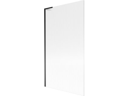 Mexen Next L 1-krídlová vaňová zástena 100 x 150 cm, pruhovaná, čierna - 895-100-000-03-09-70