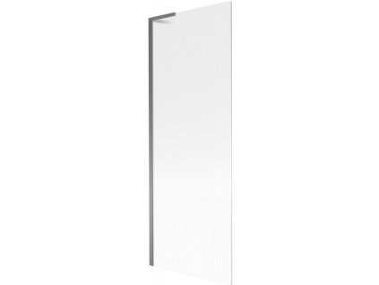 Mexen Next L 1-krídlová vaňová zástena 70 x 150 cm, pruhovaná, pištoľový kov - 895-070-000-03-09-95