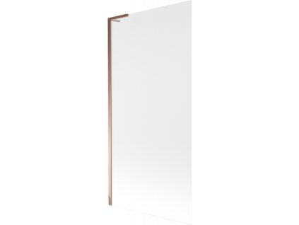 Mexen Next L 1-krídlová vaňová zástena 90 x 150 cm, matná, ružové zlato - 895-090-000-03-30-60