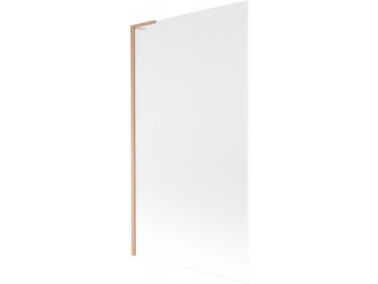 Mexen Next L 1-krídlová vaňová zástena 100 x 150 cm, matná, brúsená meď - 895-100-000-03-30-65