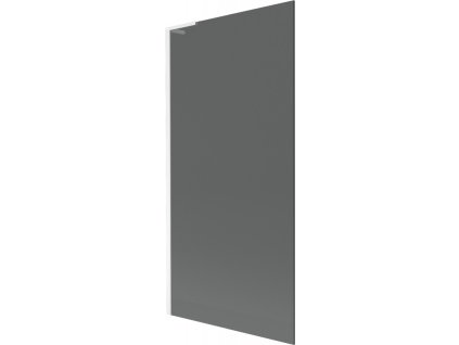 Mexen Next L 1-krídlová vaňová zástena 90 x 150 cm, grafitová, biela - 895-090-000-03-40-20