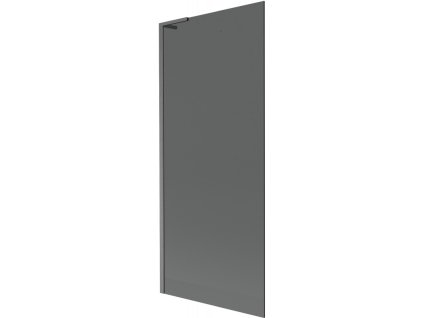 Mexen Next L 1-krídlová vaňová zástena 80 x 150 cm, grafitová, pištoľovo sivá kartáčovaná - 895-080-000-03-40-66