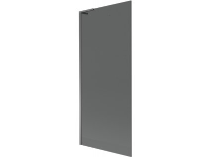 Mexen Next L 1-krídlová vaňová zástena 80 x 150 cm, grafitová, pištoľový kov - 895-080-000-03-40-95