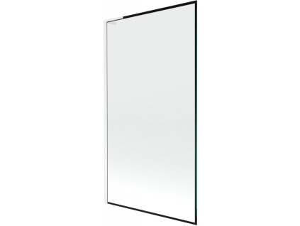 Mexen Next L 1-krídlová vaňová zástena 100 x 150 cm, čierny dizajn, biela - 895-100-000-03-70-20